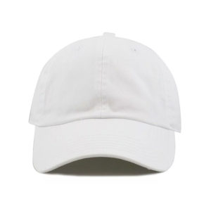 Gorra elabora en dril esmerilado, visera indeformable, botón forrado